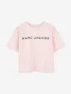Marc Jacobs Girls Diamante Logo T-shirt In Pink