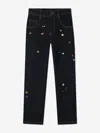 Marc Jacobs Girls Gemstone Jeans In Black