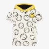 MARC JACOBS MARC JACOBS GIRLS IVORY HOODED SMILEY FACES DRESS