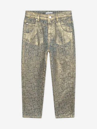 MARC JACOBS MARC JACOBS GIRLS JACQUARD LOGO JEANS