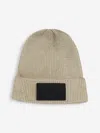 Marc Jacobs Logo-patch Wool Beanie In Gold