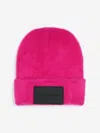 Marc Jacobs Logo-patch Wool Beanie In Pink