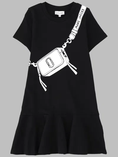 Marc Jacobs Girls' Mini Cotton Dress In Black