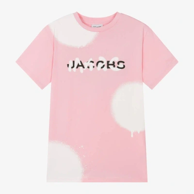 Marc Jacobs Kids'  Girls Pink Spray Paint Spots Dress