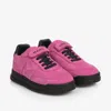 Marc Jacobs Logo-print Suede Sneakers In Pink
