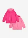 Marc Jacobs Reversible Puffer Jacket In Pink