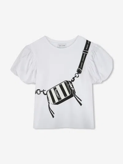 Marc Jacobs Babies' Girls Snapshot Bag Print T-shirt In White