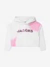 Marc Jacobs Spray Paint-effect Dropped Hoodie In White