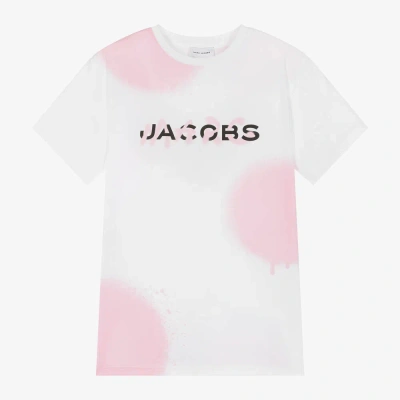 Marc Jacobs Kids'  Girls White Spray Paint Spots Dress