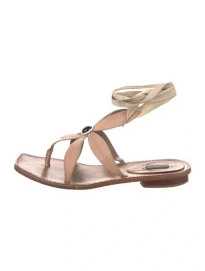 Pre-owned Marc Jacobs Gladiator Sandals In Neutral