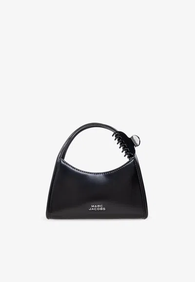 Marc Jacobs Glam Claw Clip Leather Crossbody Bag In Black