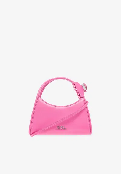 Marc Jacobs Glam Claw Clip Leather Crossbody Bag In Pink