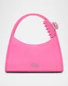 Marc Jacobs Glam Claw Clip Leather Shoulder Bag