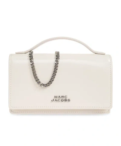 Marc Jacobs Glam Mirror Mini Logo Shoulder Bag In Purple