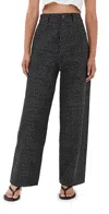 Marc Jacobs Glam Crystal Oversized Jeans In Black