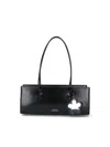 Marc Jacobs The Mirror Satchel Leather Shoulder Bag In Black