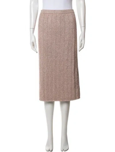 Pre-owned Marc Jacobs Glitter Accents Knee-length Skirt In Metallic/neutrals