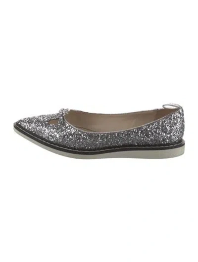 Pre-owned Marc Jacobs Glitter Ballet Flats