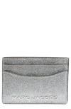 Marc Jacobs Glitter Trademarc Card Case In Gray