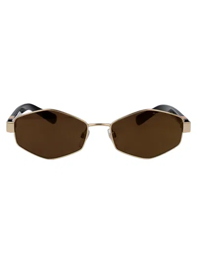 Marc Jacobs Gold Black_ Metal Sunglasses