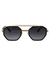 Marc Jacobs Gold Black_ Titanium Sunglasses In Gold