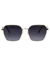 Marc Jacobs Gold Blck_ Metal Sunglasses In Gold