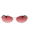 Marc Jacobs Geometric-frame Chain-strap Sunglasses In Multi