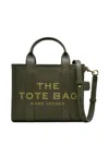Marc Jacobs Structured Tote Bag With Dual Handles And Contrasting Interior In Green