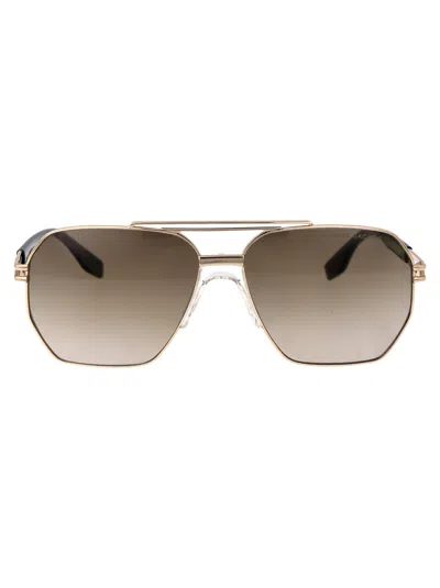 Marc Jacobs Gold Havn Metal Sunglasses