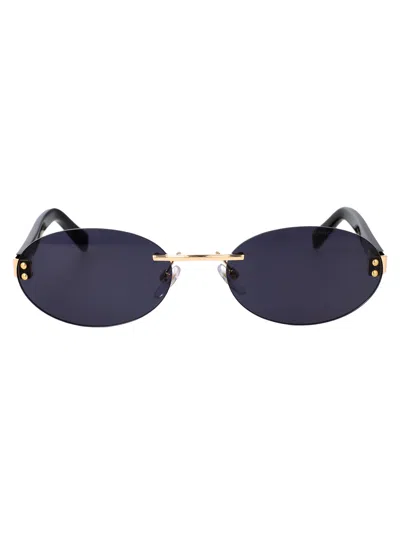 Marc Jacobs Gold Metal Sunglasses In Red