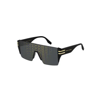 Marc Jacobs Gold Pattern Black Acetate Sunglasses