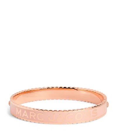 Marc Jacobs Gold-plated The Medallion Bangle In Rose Gold