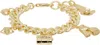 Marc Jacobs Gold 'the Mini Icon Charm' Bracelet In 970 Light Antique Go