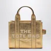 Marc Jacobs Small Metallic Leather Tote Bag In Silver