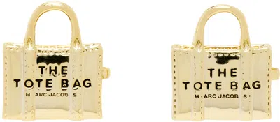 Marc Jacobs Gold 'the Tote Bag Stud' Earrings