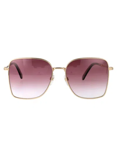 Marc Jacobs Gold Violet Metal Sunglasses In Pink