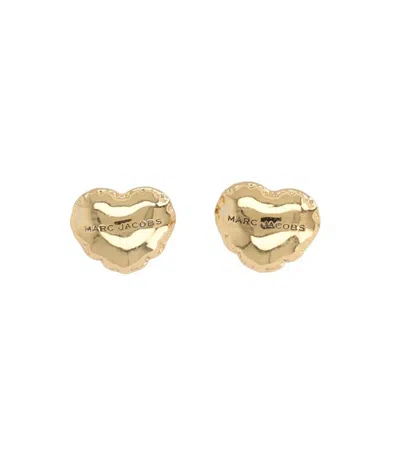 Marc Jacobs Golden Heart Stud Earrings