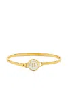 Marc Jacobs Round Face Bracelet Hinge Button In Golden