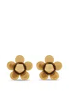 Marc Jacobs Daisy Stud Earrings In Gold