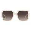 Marc Jacobs Gradient Brown Grey Square Ladies Sunglasses Marc 731/s Szj 55 In Burgundy