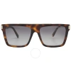 Marc Jacobs Gradient Brown Square Men's Sunglasses Marc 568/s 05l/ha 58 In Brown / Gold / Tortoise