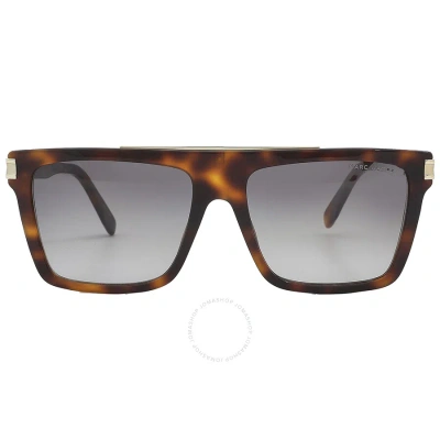 Marc Jacobs Gradient Brown Square Men's Sunglasses Marc 568/s 05l/ha 58 In Brown / Gold / Tortoise