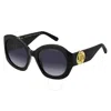 Marc Jacobs Round Sunglasse In Black