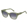 Marc Jacobs Gradient Grey Azure Blue Cat Eye Ladies Sunglasses Marc 732/s 1ed 55 In Green