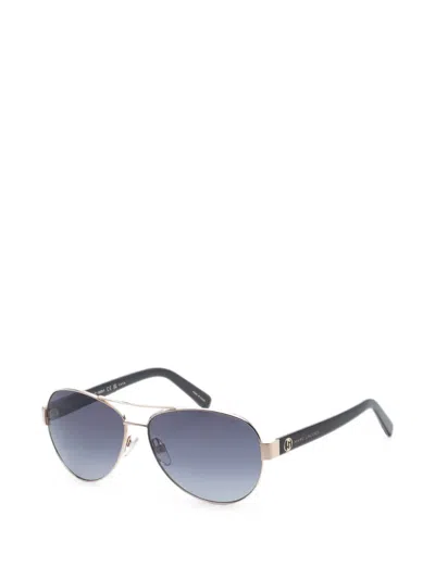 Marc Jacobs Gradient Pilot-frame Sunglasses In Blue