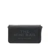 Marc Jacobs Mini Black Crossbody Bag With Engraved Logo In Black