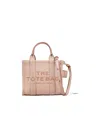 Marc Jacobs 'the Micro Tote Bag' Light Pink Shoulder Bag With Logo In Nude