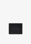 Marc Jacobs Grained Leather Bi-fold Wallet In Black