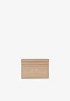 Marc Jacobs Grained Leather Logo Cardholder In Brown