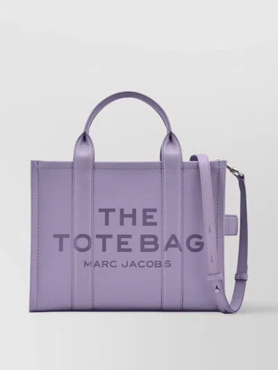 Marc Jacobs Grained Leather Texture Tote Bag In Purple